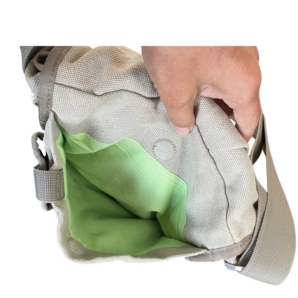 KEEN Hybrid Transport Messenger Bag Tan Canvas Crossbody Small Gorpcore‎ Travel
